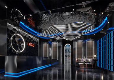 K歌沐足休閑會所裝修設計案例效果圖