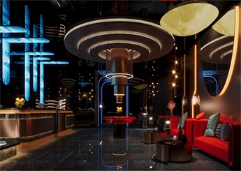 紹興足浴K歌會所裝修設計效果圖